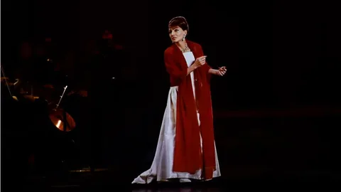 María Callas, representada en un holograma en un espectáculo