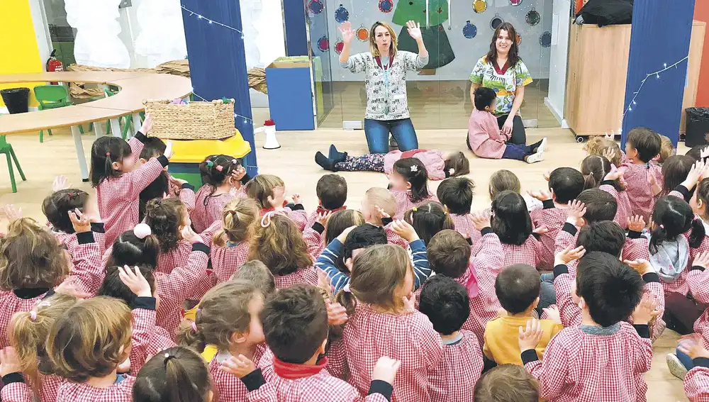 Aula de educación infantil del colegio Claret de Madrid