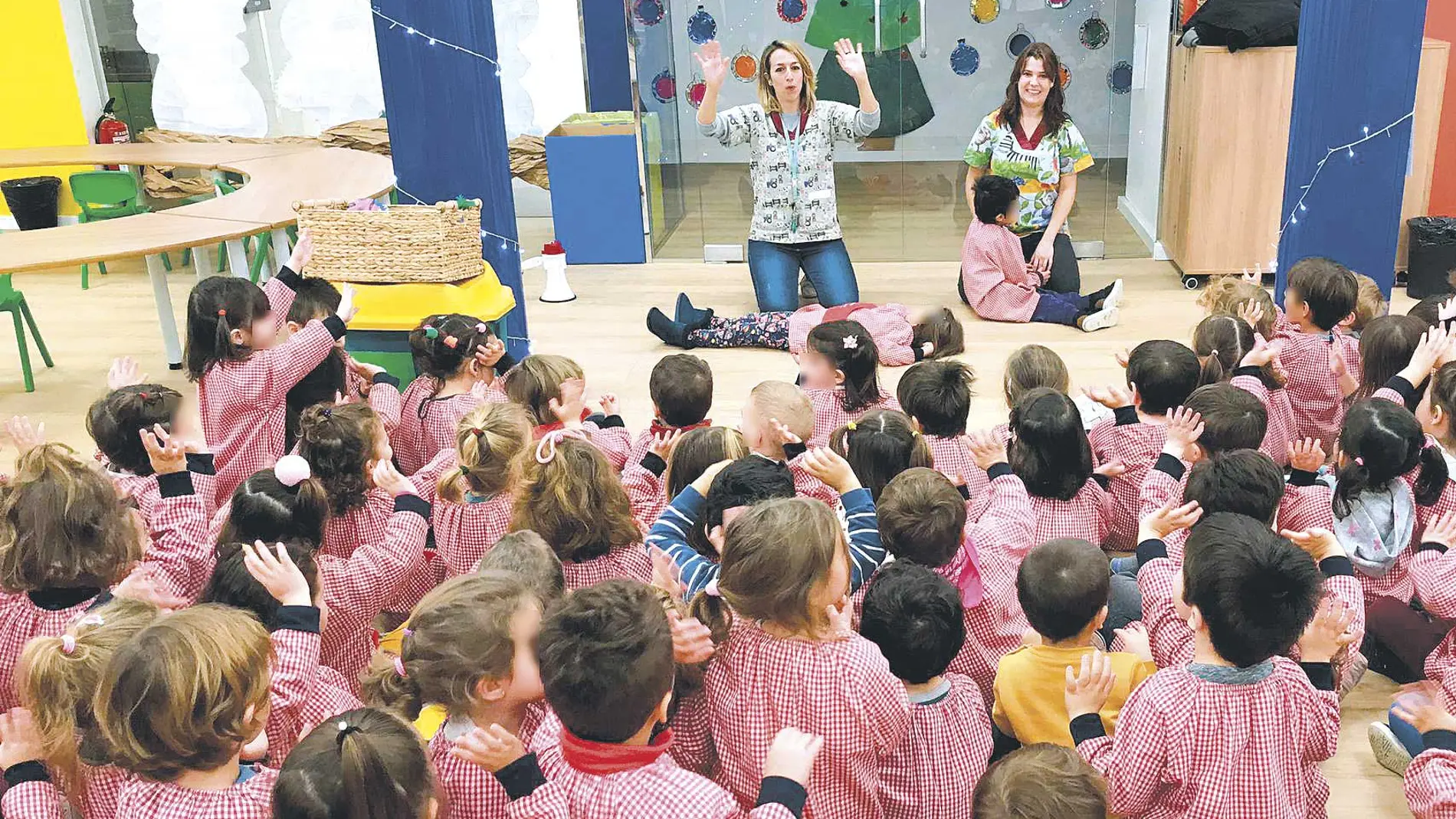 Aula de educación infantil del colegio Claret de Madrid