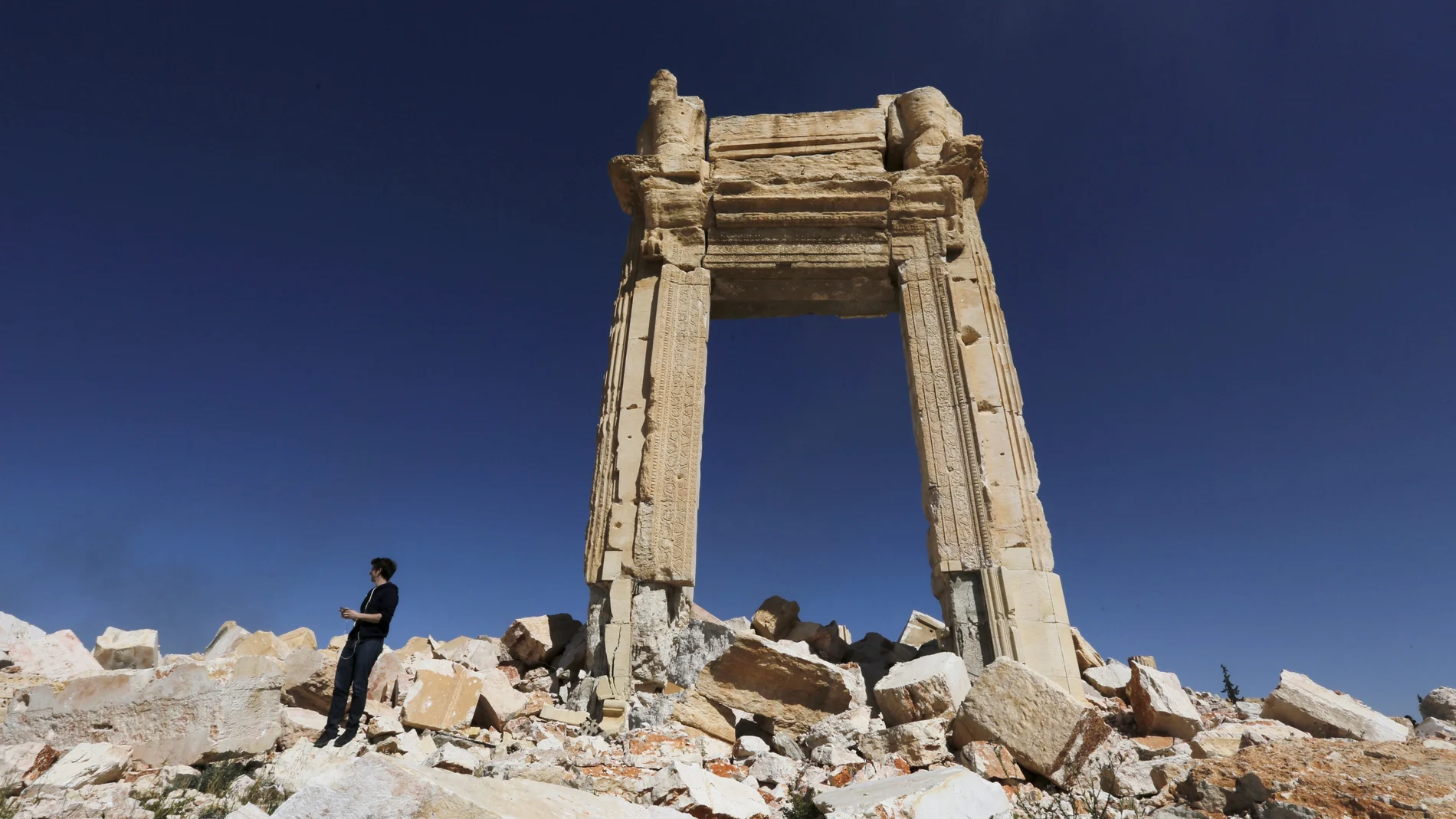 El templo de Bel en Palmyra. REUTERS/Omar Sanadiki