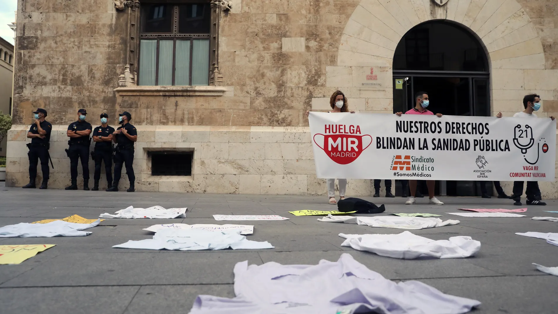 Protesta MIR en Valencia