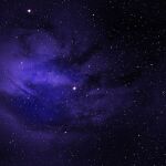 Representación artística del cielo nocturno