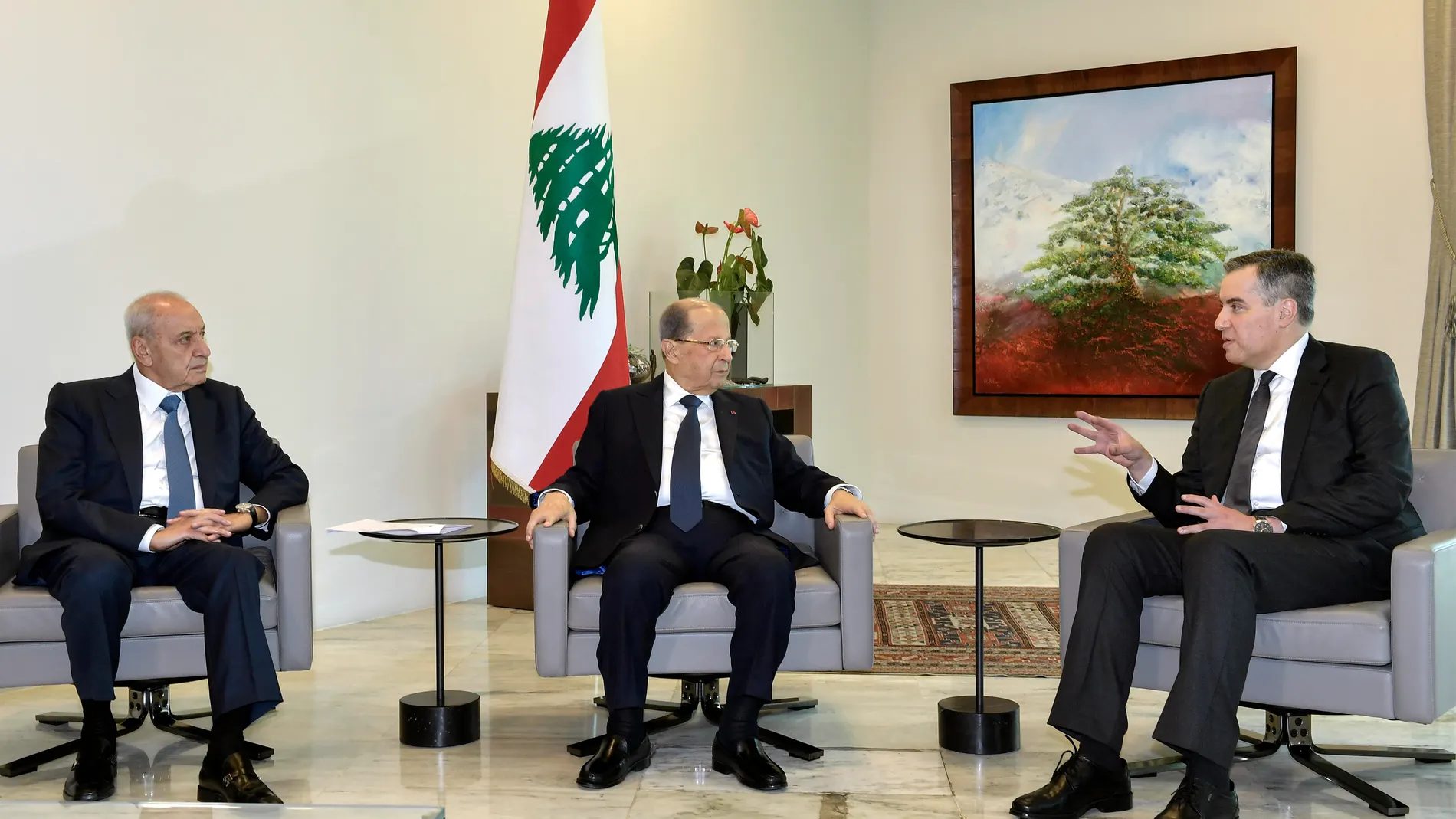 Lebanese Prime Minister-designate Mustafa Adib