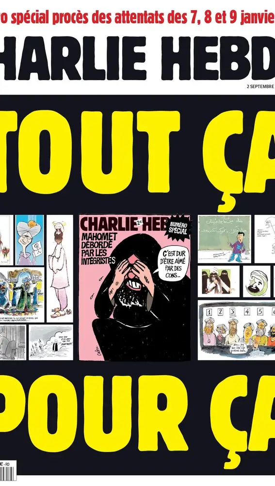Portada de la revista 'Charlie Hebdo'TWITTER/@CHARLIE_HEBDO_01/09/2020