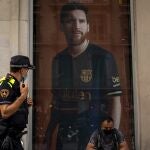 Una imagen de Messi en Barcelona
