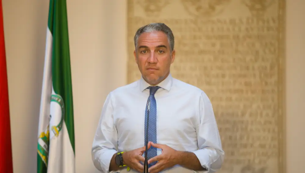 El consejero de la Presidencia, y portavoz del Gobierno de la Junta de Andalucía, Elías Bendodo