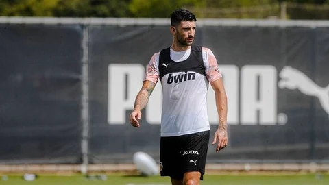 Piccini con el Valencia.