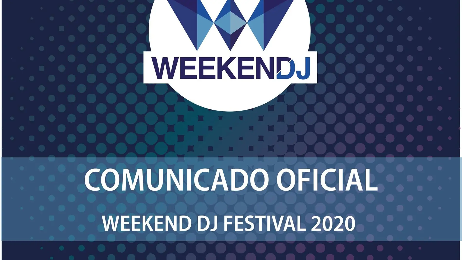 Cartel del comunicado del Weekend Dj Festival