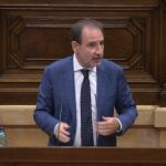 Ramon Espadaler, diputado de Units per Avançar, en una intervención en el Parlament