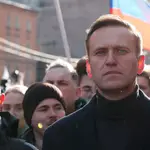Imagen de archivo del opositor Alexei Navalny, participando en una manifestación en Moscú.
