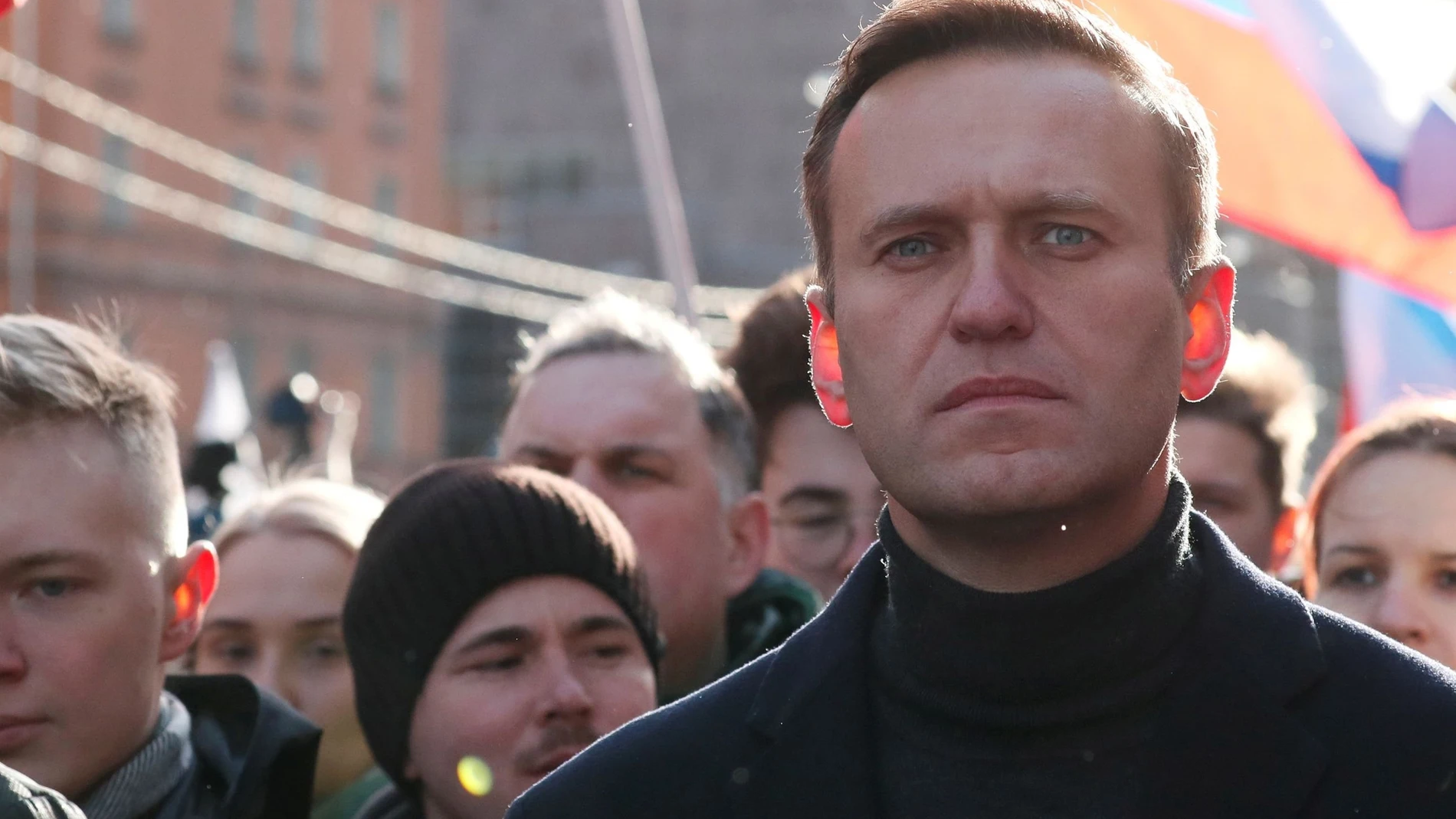 Imagen de archivo del opositor Alexei Navalny, participando en una manifestación en Moscú.
