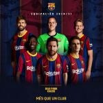 Anuncio del Barcelona para promocionar la venta de la primera equipación de la temporada 2020-21.
