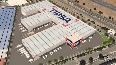 Vista aérea del nuevo Hub de Tipsa