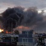 Incendio en Kent