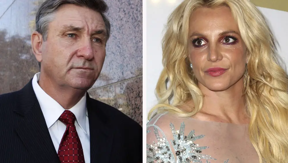 This combination photo shows Jamie Spears, left, father of Britney Spears, as he leaves the Stanley Mosk Courthouse on Oct. 24, 2012, in Los Angeles and Britney Spears at the Clive Davis and The Recording Academy Pre-Grammy Gala on Feb. 11, 2017, in Beverly Hills, Calif.. Britney Spears is welcoming public scrutiny of the court conservatorship that has allowed her father to control her life and money for 12 years. In a court filing Thursday, Sept. 3, 2020, Spears objected to her father's motion to seal a recent filing in the case. Spears says the public ought to see what moves her father and the court are making in her supposed interest. (AP Photo)