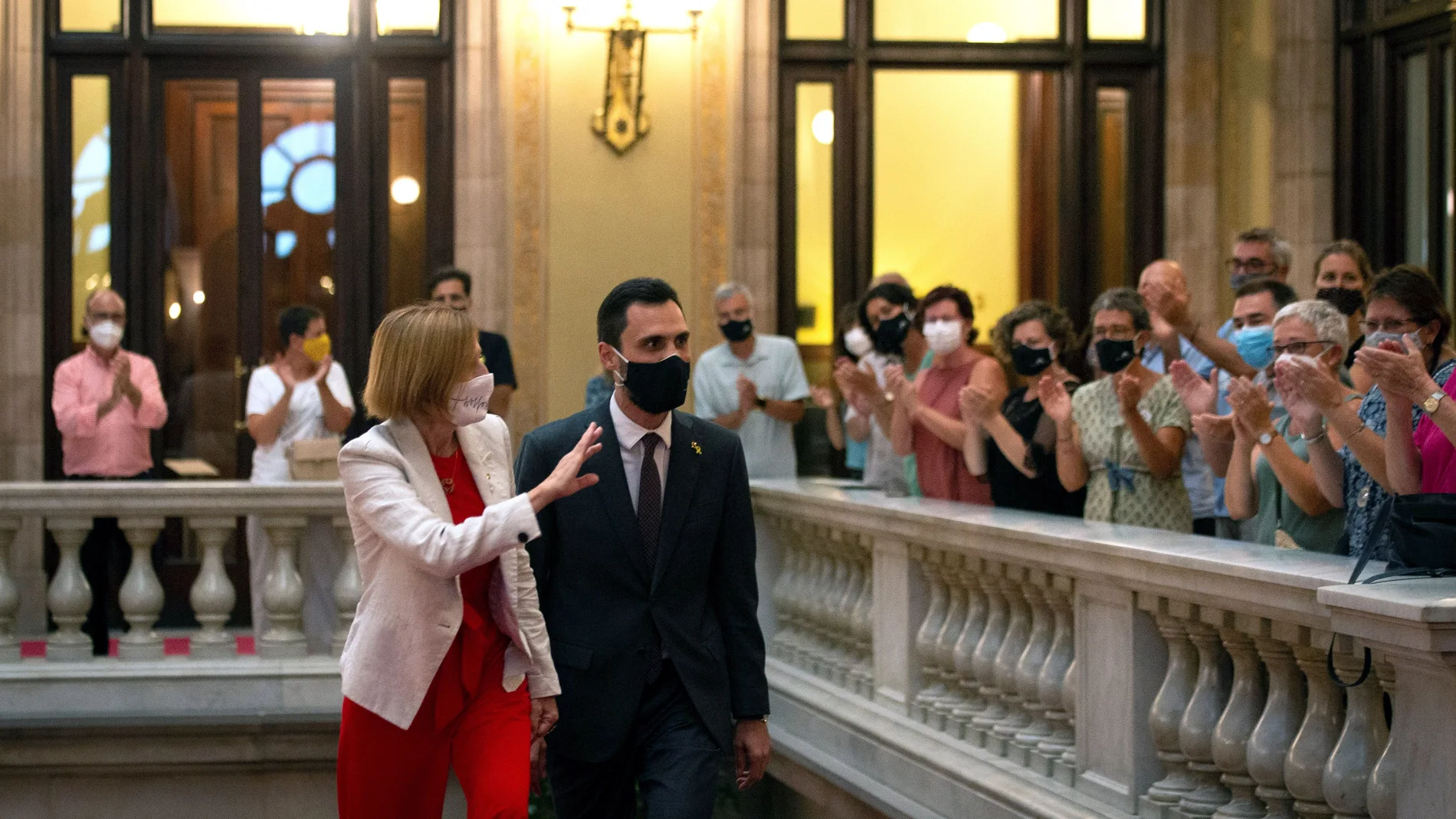 Forcadell regresa al Parlament dos años y medio después de su encarcelamiento