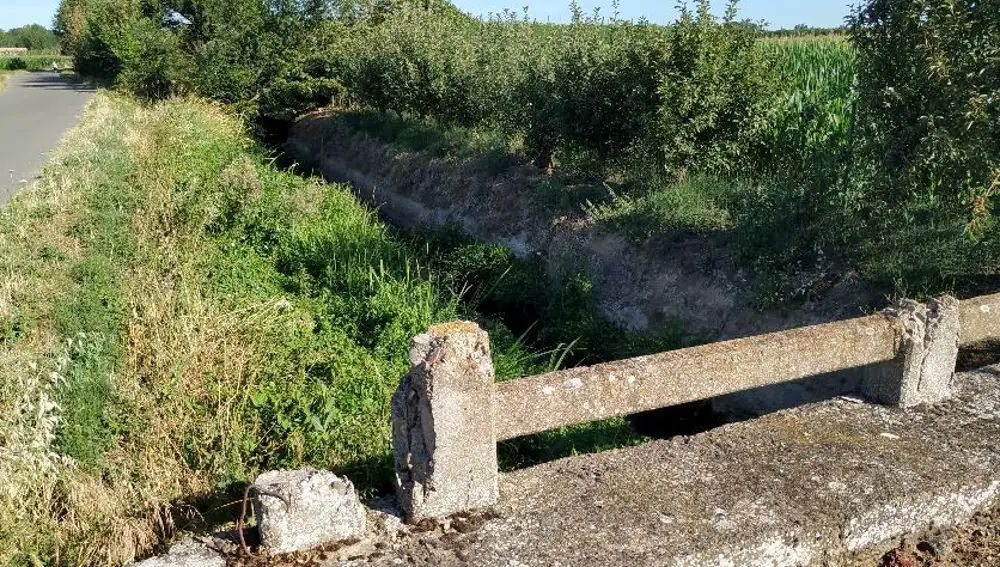 Estado del vallado y deos canales de riego en el río Órbigo a su paso por León