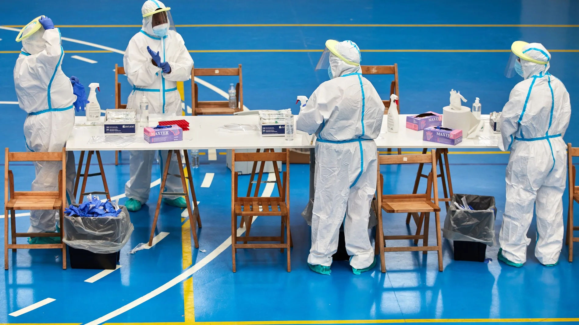 Pruebas PCR masivas en Sant Joan de les Abadesses (Girona)