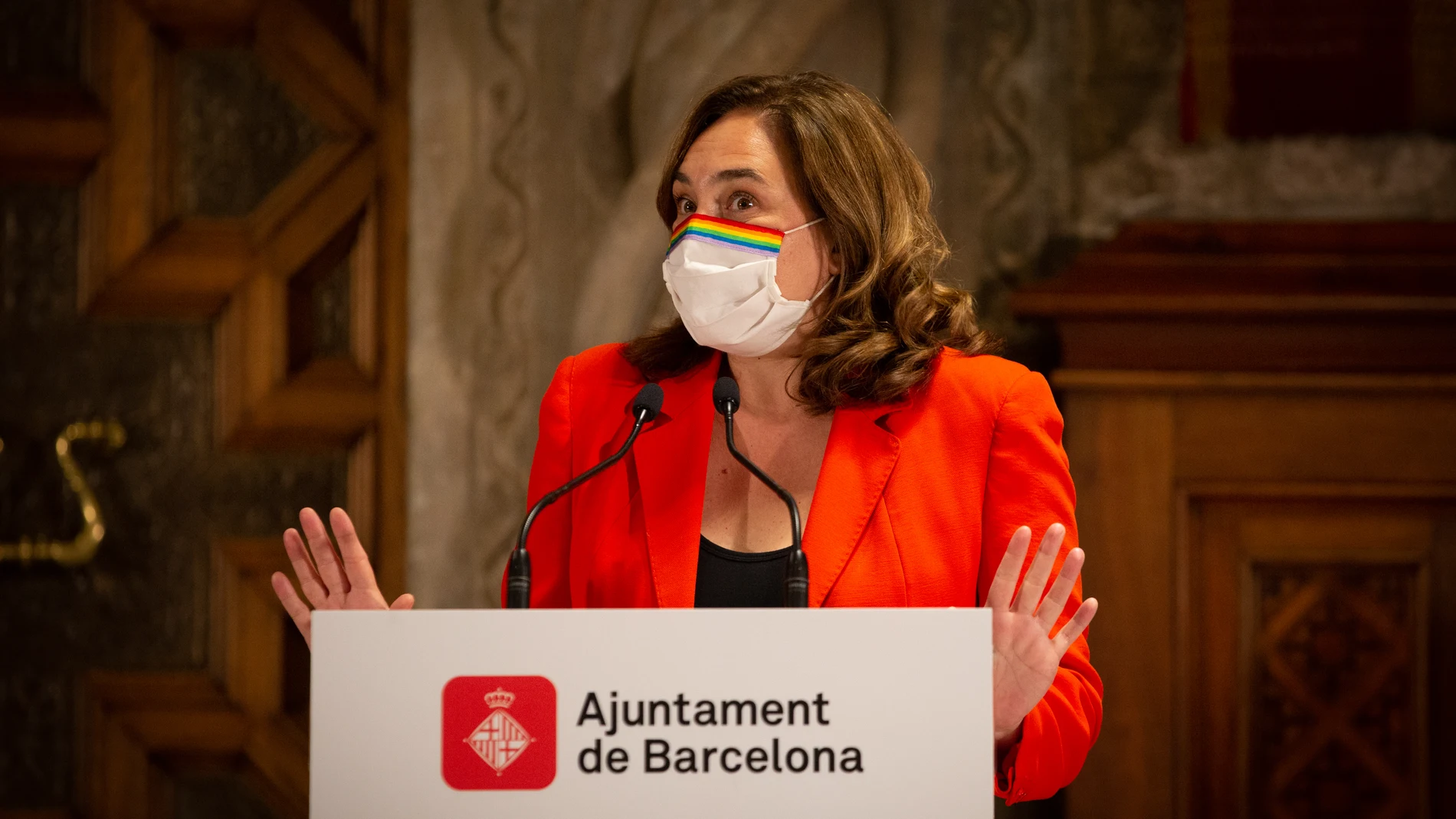Ada Colau e Irene Montero se reúnen en el Ayuntamiento de Barcelona