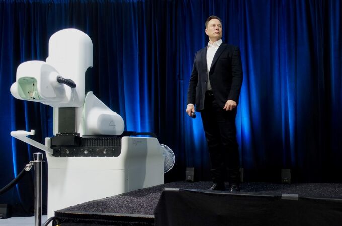 Elon Musk, durante el anuncio de los últimos avances de Neuralink