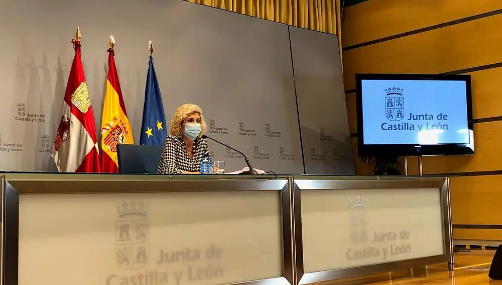 La consejera de Sanidad, Verónica Casado, en la rueda de prensa sobre COVID.EUROPA PRESS08/09/2020