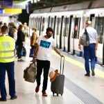 Un andén de la estación de Nuevos Ministerios