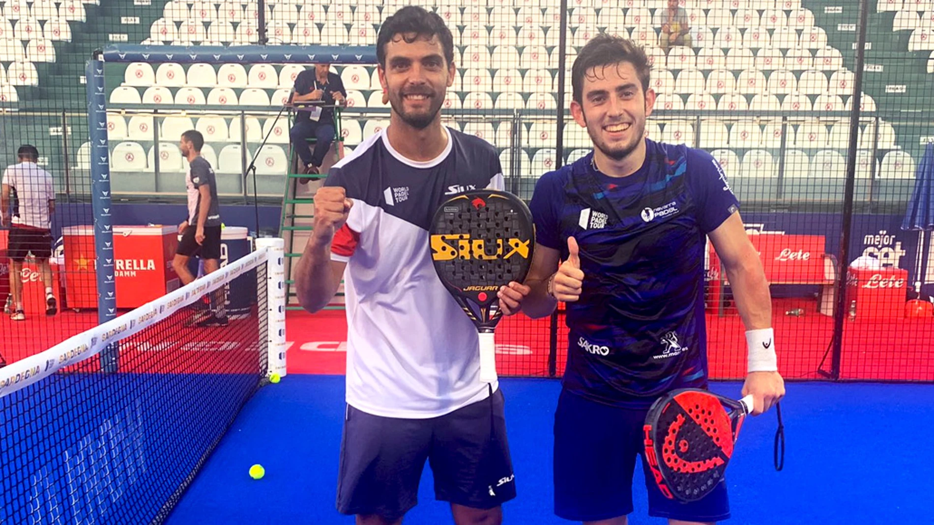 Antonio Luque y Jon Sanz, en las previas de Cerdeña