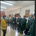 Un momento de la visita