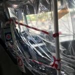 Imagen de la protección de un conductor de la EMT Valencia