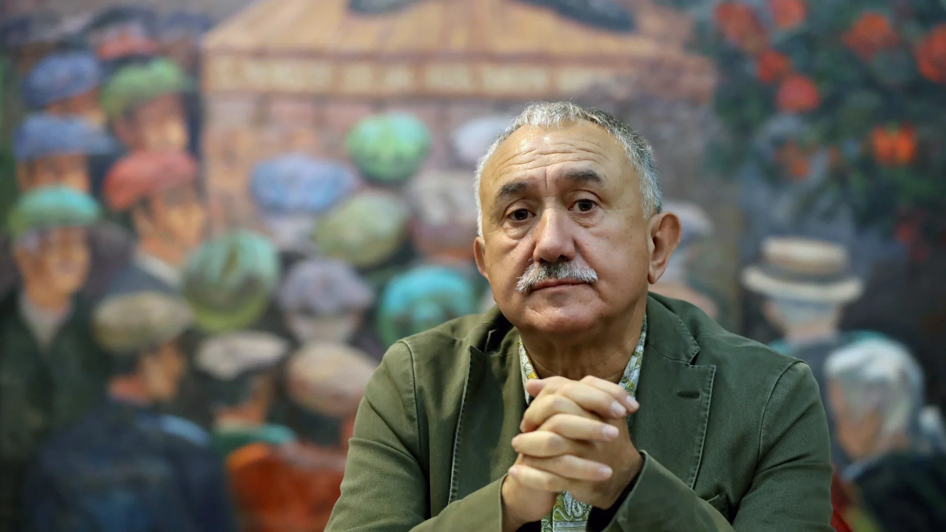 El líder de UGT Pepe Álvarez se reune con dirigentes vascos