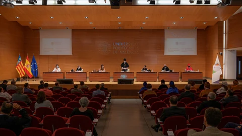 Un acto de la apertura de curso de la Universitat Politècnica de València