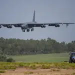 Un B-52 de EE UU en la base militar de Barksdale en Lousiana