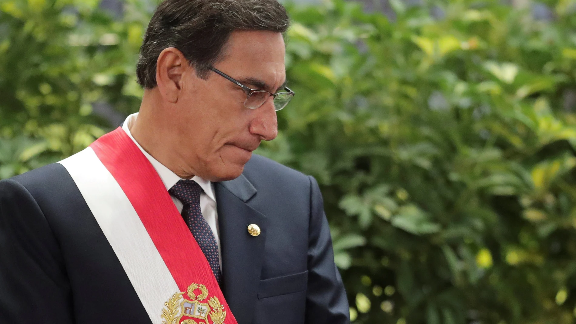 FILE PHOTO: Peru's President Martin Vizcarra attends a swearing-in ceremony at the government palace in Lima
