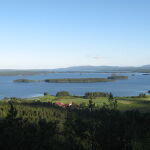Uno de los lagos de Dellen, en Suecia