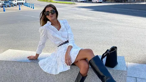 Mery Turiel y el vestido vintage (y sostenible) de H&M.
