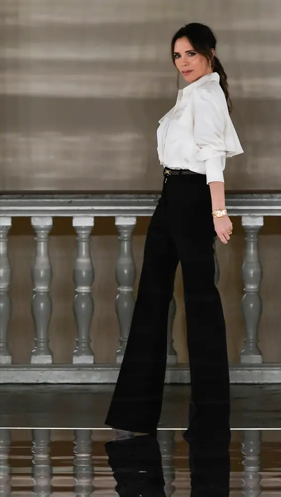 Victoria Beckham en la Semana de la Moda de Londres en 2020.