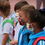 Niños de Canarias que iniciaron el curso en septiembre