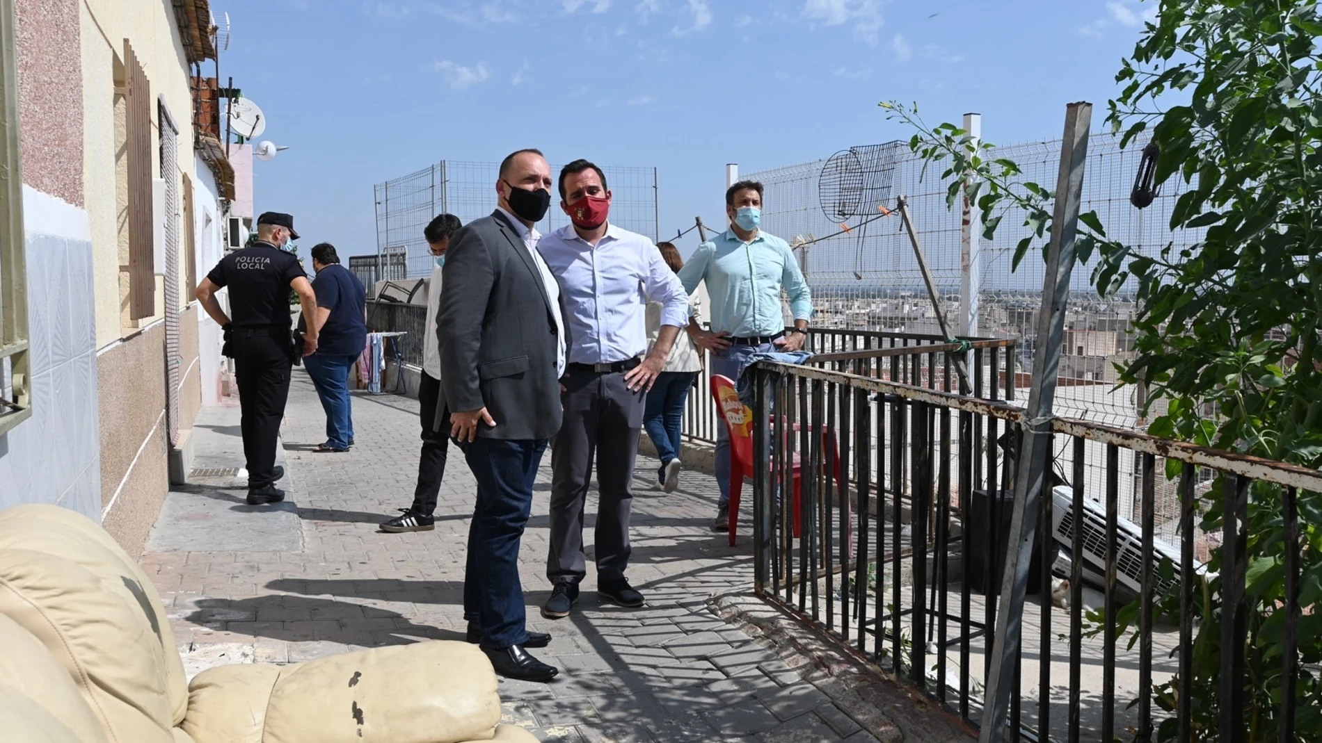 El vicepresidente s.egundo y conseller Rubén Martínez Dalmau en su visita a Callosa de Segura