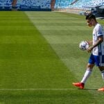 Toro Fernández con el Real Zaragoza.