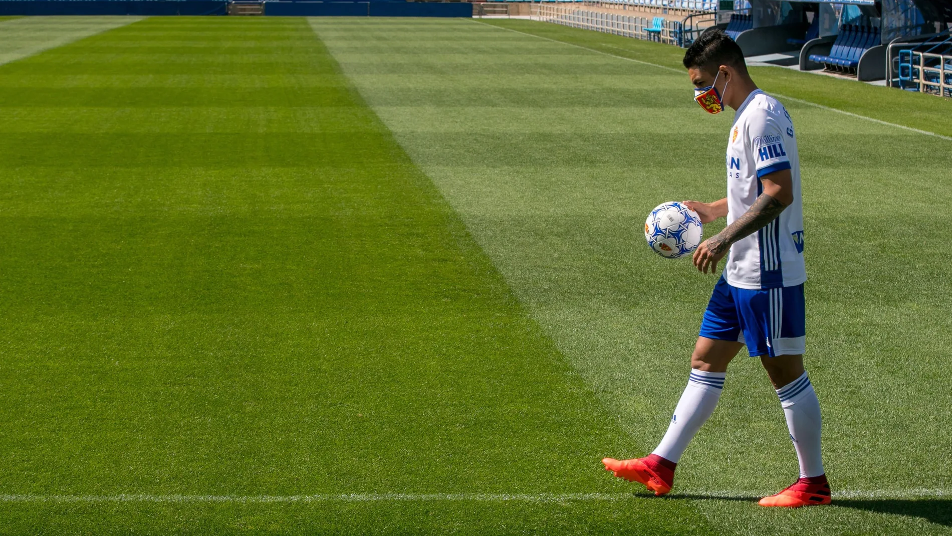 Toro Fernández con el Real Zaragoza.