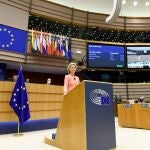 Ursula Von der Leyen habla ante el Parlamento Europeo
