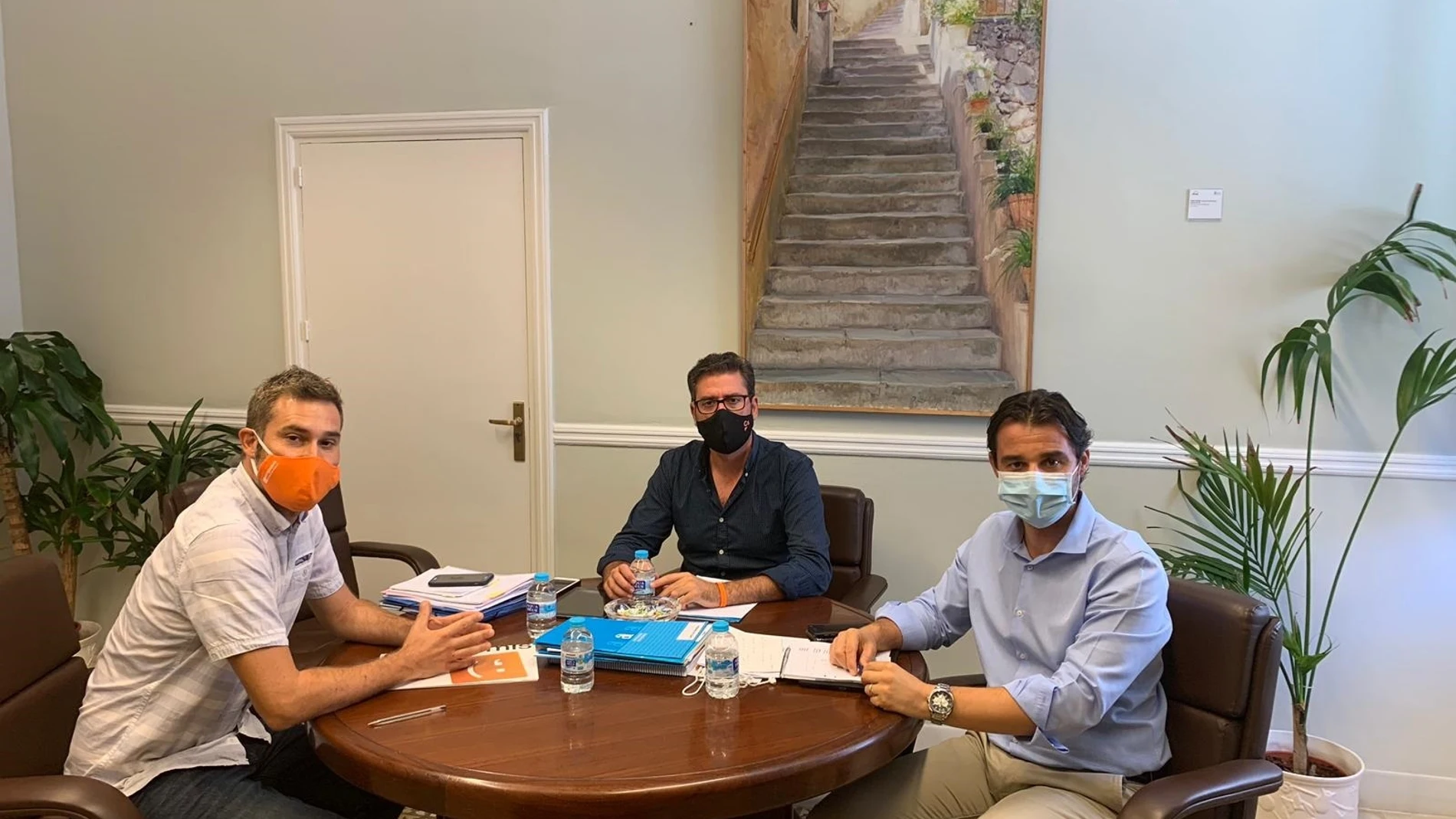 En la imagen, Gerard Fullana, Javier Gutiérrez y Eduardo Dolón