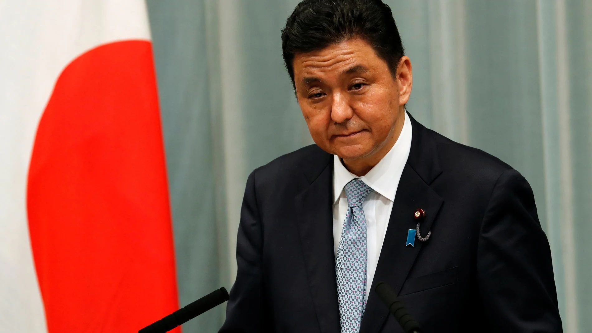 El ministro japonés de Defensa, Nobuo Kishi
