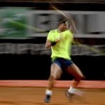 Rafael Nadal, en su partido de octavos ante Lajovic