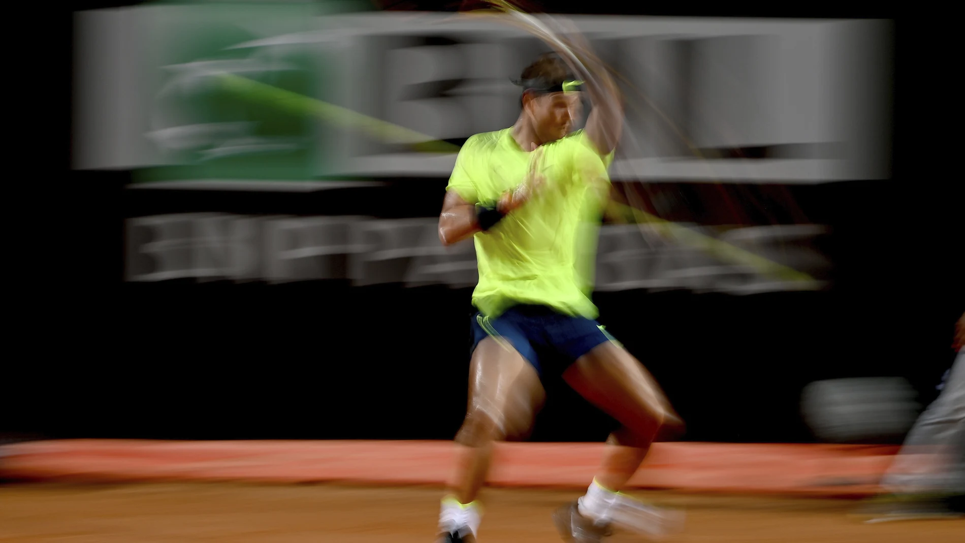 Rafael Nadal, en su partido de octavos ante Lajovic
