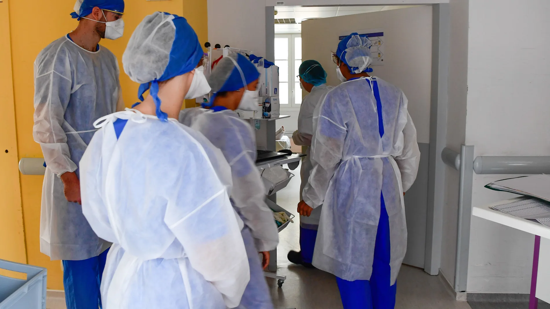 Unidad de cuidados intensivos del hospital de Saint-André en Bordeaux