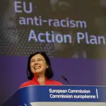 La checa Vera Jourova, vicepresidenta de la Comisión Europea y responsable de la cartera de Justicia