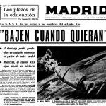 Portada del periódico 'Madrid', anunciando lo avances de la misión Apolo 11