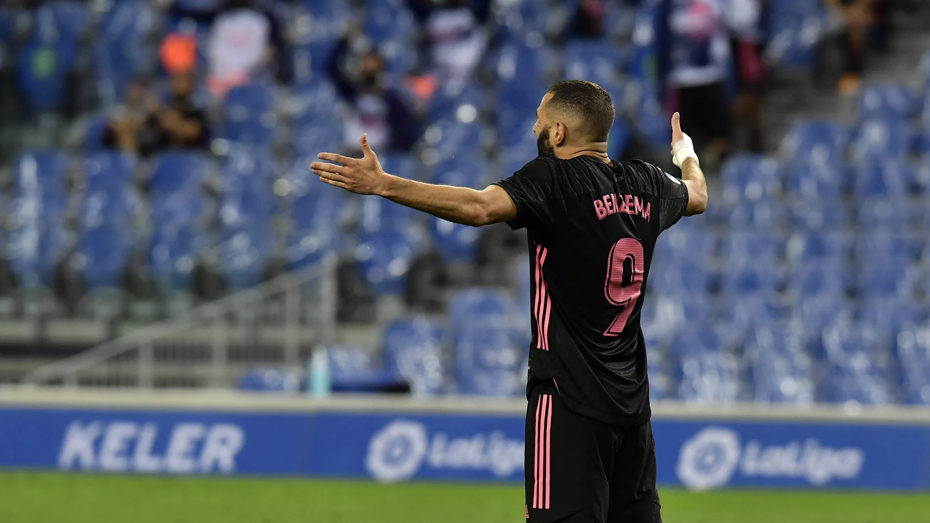 Benzema, en el Real Sociedad-Real Madrid