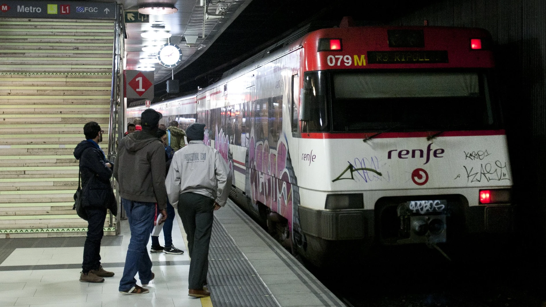 Trenes de cercanías Renfe en Barcelona
